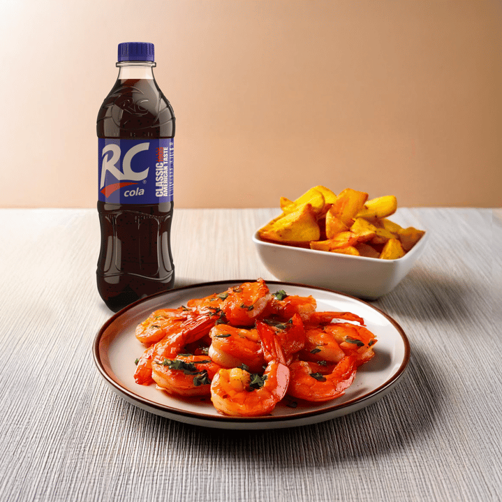 Shrimp in Chipotle RC Cola Sauce